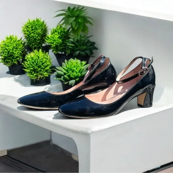 Repetto Electra Mary Jane Pumps Black Patent Leather Size 38.5 - Picture 8 of 8